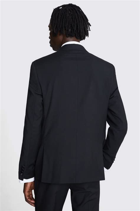 Slim Fit Black Notch Lapel Tuxedo Jacket Buy Online At Moss