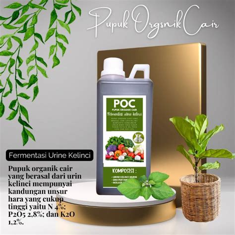 Jual Poc Pupuk Organik Cair Fermentasi Urin Kelinci Kwalitas Joss