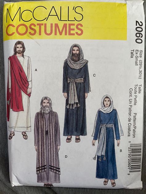 Uncut Costume Sewing Pattern For Jesus Mary The Apostles Pilot The