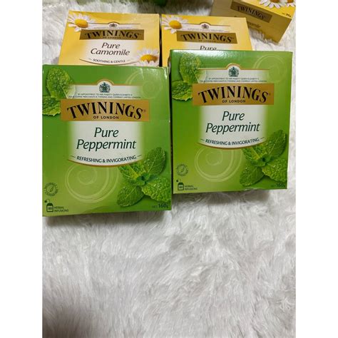 Authentic Twinings Pure Peppermint Tea Bags Feb Expiry Shopee