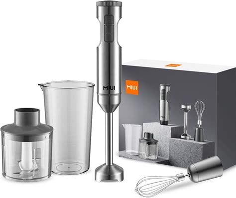 MIUI Hand Immersion Blender Powerful 1000W 4 In 1 9 Speed Immersion