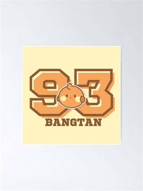 Bts Baby Bt Shooky Bangtan Jersey Suga Bias Poster For Sale By