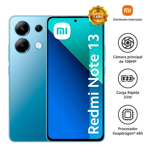 Ripley Celular Xiaomi Redmi Note 13 256gb 8gb Ram Ice Blue