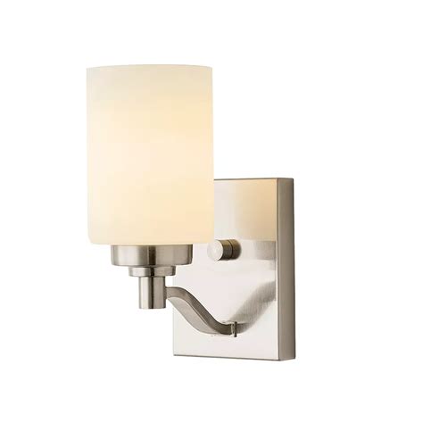 Hampton Bay 1 Light Brushed Nickel Wall Sconce The Home Depot Canada