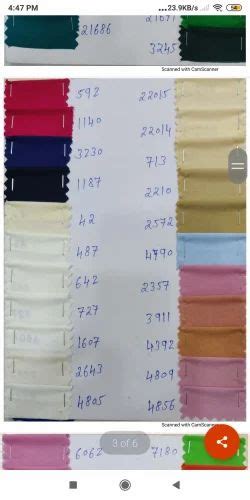 Plain Solids Ruby Mill Bizzy Lizzy Fabric Multicolour At Rs 110