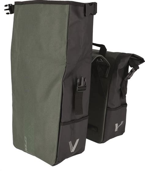 XLC V Light Rolltop Dubbele Fietstas Groen 56 Liter Bol