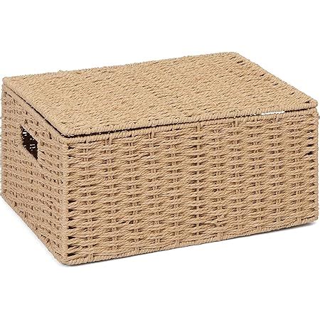 Woodluv Seagrass Under Bed Handwoven Storage Box Chest Basket Extra