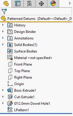 SOLIDWORKS 2018 Whats New Patterned Datums SW2018