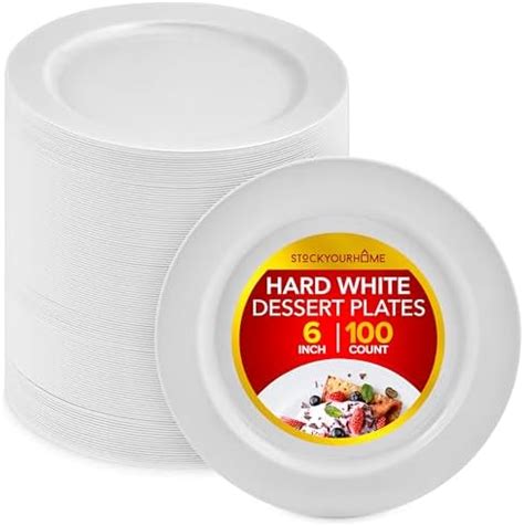 Amazon Plasticpro Count Disposable Inch White Plastic