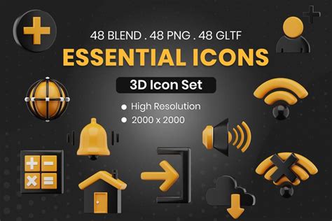 Premium Essential 3d Illustration Pack From User Interface 3d