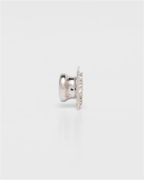 Silver Interchangeable Element For Prada Symbole Ring Prada