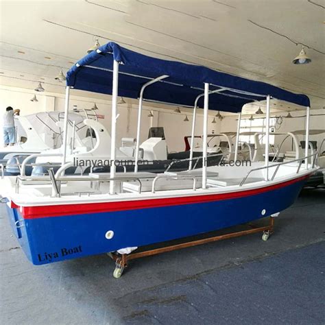 Liya Passenger Panga Boat 580cm Fiberglass Passenger Boat For Transport China Liya Passenger