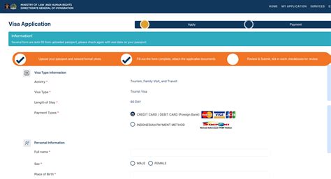 indonesia    pay   indonesian visa applications