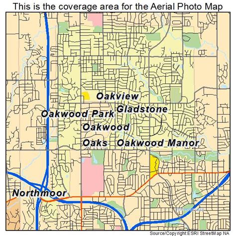 Aerial Photography Map Of Gladstone Mo Missouri