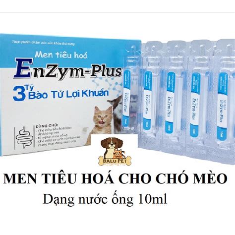 Men Tiêu Hoá Enzyme Plus Cho Chó Mèo ống 10ml Bổ Sung Lợi Khuẩn đường Ruột Giảm Rối Loạn Tiêu