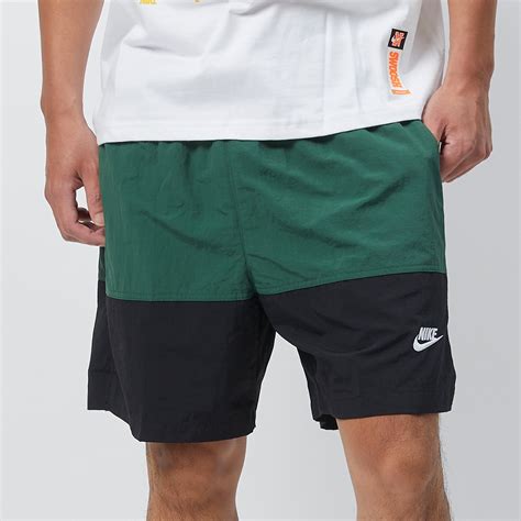 Nike As M Nk Club Wvn Short Cb 男款 黑綠色 拼接 海灘 運動 休閒 短褲 Fb7812 323 Nike