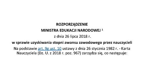 Awans Zawodowy Na Stopie Nauczyciela Mianowanego A Koronawirus