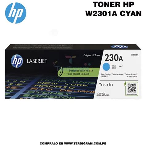 Toner HP W2301A 230A Cyan Original Terdigram