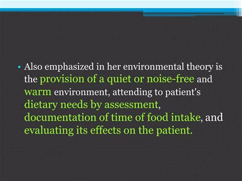 Florence Nightingale S Environment Theory PPT