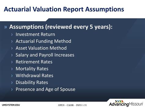 Ppt Um Retirement Disability And Death Benefit Plan Annual Valuation