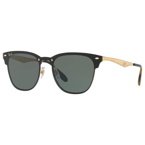 Ray Ban Rb3576n Blaze Clubmaster Square Sunglasses In Black Lyst