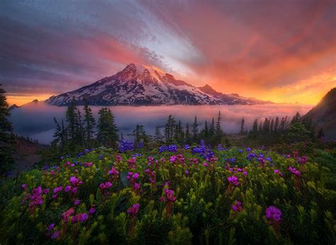 Fonds Decran Usa Photographie De Paysage Montagnes Levers Et Couchers