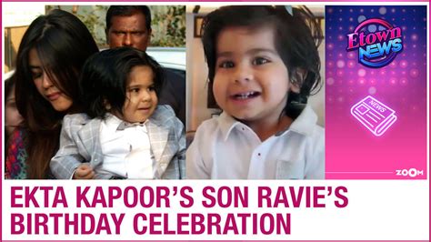 Watch Ekta Kapoor Introduces Her Son Ravie Kapoor To The World On His Birthday Celebration