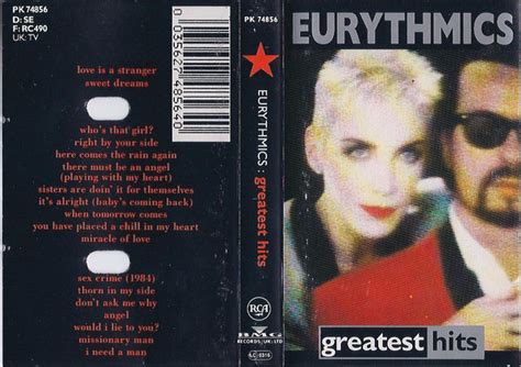 Eurythmics Greatest Hits Cassette Discogs