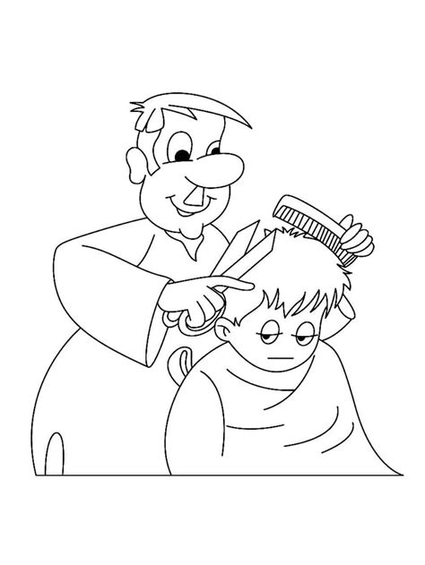 Barber Coloring Pages