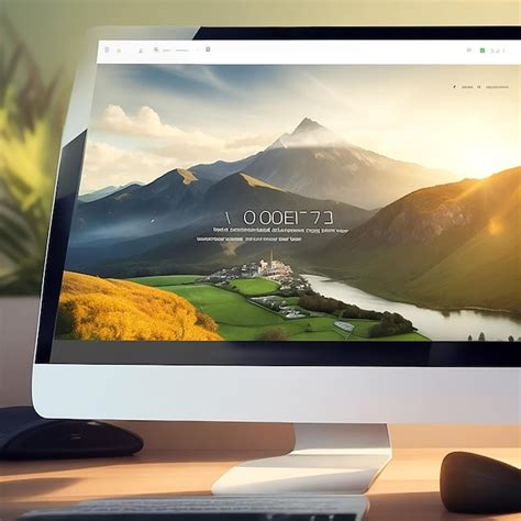 computer monitor   website shown   screen premium ai
