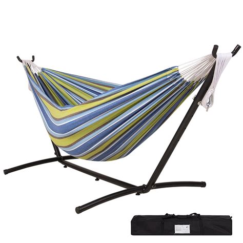 Lazy Daze Hammocks Double Hammock With 9ft Space Saving Steel Stand