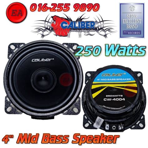 CALIBER 4 Mid Bass Set 250W Watts Car Speaker CW 4004 2 PCS Shopee