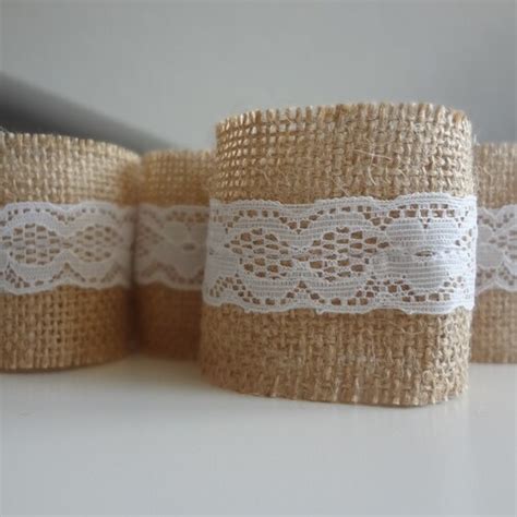 Burlap Wedding Napkin Rings Rustic Wedding Decor Rustic Etsy