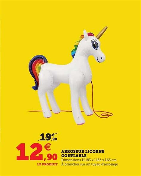 Offre Arroseur Licorne Gonflable Chez Hyper U