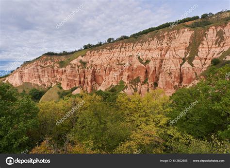 Landscape Red Ravine Sebes Romania Geological Phenomenon Stock Photo By