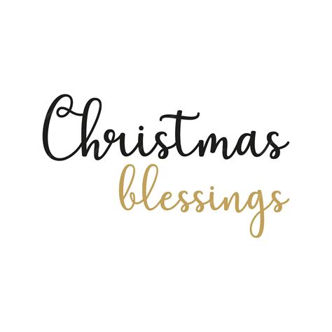 Premium Vector Christmas Blessings Holiday Decor Christmas Quote