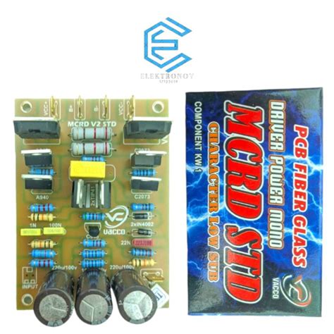 Jual Kit Driver Power Mono Mcrd Std Character Low Sub Pcb Fiber Glass