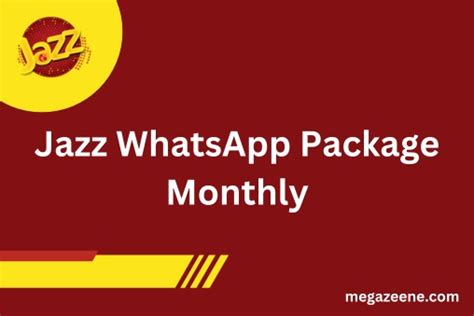 Jazz Whatsapp Package Monthly Jazz Whatsapp Package Monthly