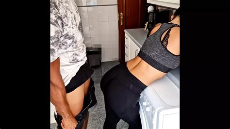 Fucking With My Fitness And Big Ass Stepsister In The Kitchen After The Gym With A Sweaty Pussy