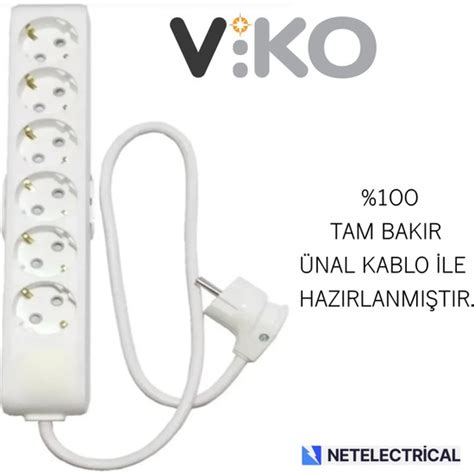 Viko Multi Let L Metre Toprakl Ocuk Korumal Kablolu Fiyat