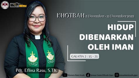 Khotbah November Bacaan Alkitab Galatia