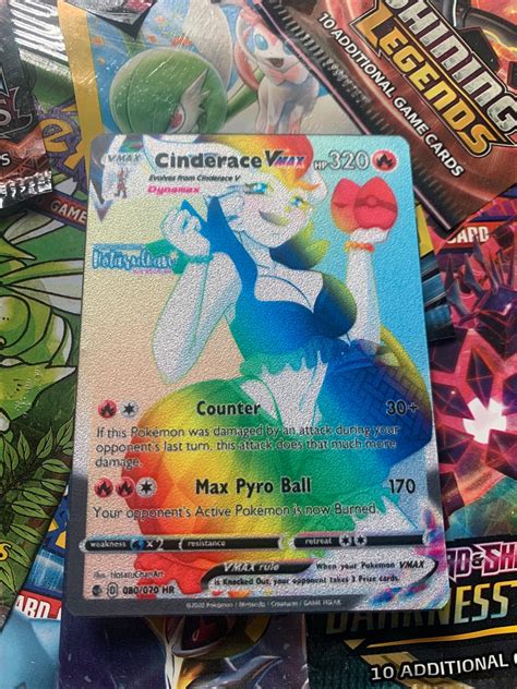 Custom Full Art Cinderace V Max Dynamax Etsy