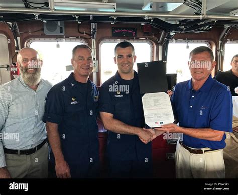 Lt Kenneth Franklin Commanding Officer Coast Guard Cutter Oliver