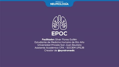 Enfermedad Pulmonar Obstructiva Cr Nica Syndromedic Udocz