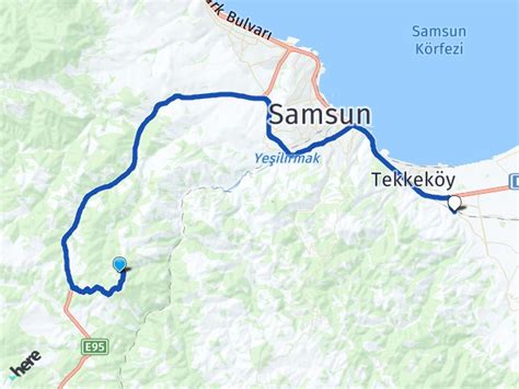 Samsun Canik Tekkeköy Otogarı Arası Kaç Km Yol Tarifi