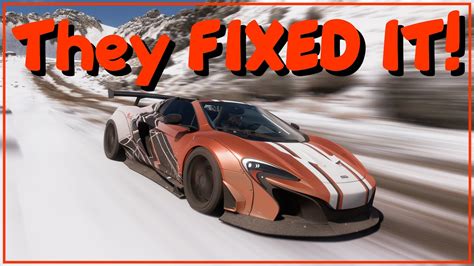 They Ve Fixed It No More Infinite Winter Loading Screens Forza