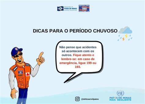 Defesa Civil Apresenta Cartilha Ilustrativa Dicas Para O Per Odo