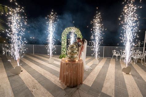 Cold Fireworks Fountains For Weddings In Sorrento Villa Antiche Mura