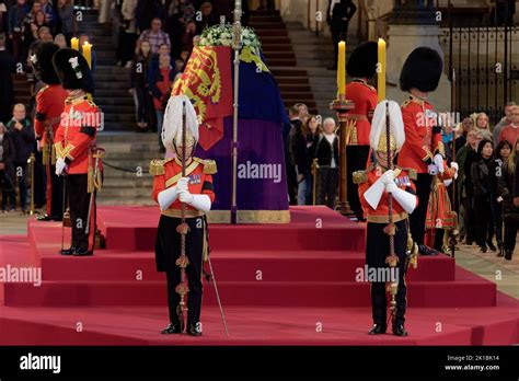 Queen Elizabeth II Lying In State At Westminster Hall Stock Photo Alamy