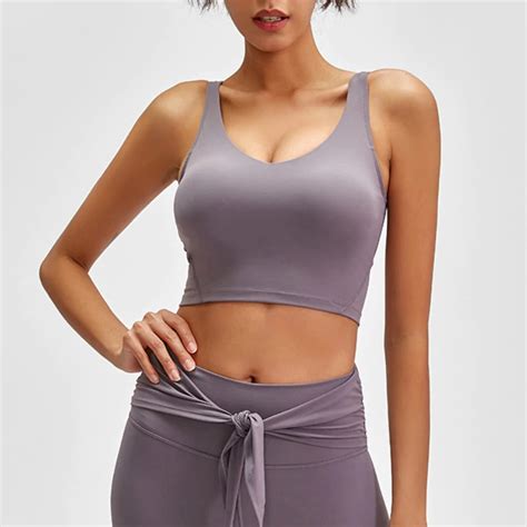 Naked Feel Padded Athletic Running Fitness Sport Crop Tops Power Day Sale